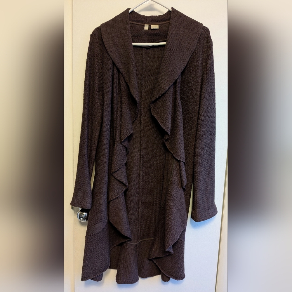 Long Cardigan in Plum Color Sized Medium (Moth by Anthropologie) 👑
